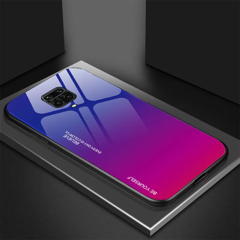Elegant Gradient Tempered Glass Phone Case - Luxurious Back Cover