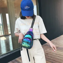 Голографическая поясная сумка для женщин, лазерная поясная сумка с блестками, поясная сумка для девочек, поясная сумка, пояс на молнии, сумка для денег, сумка для отдыха