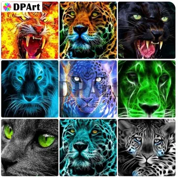 

Diamond Painting 5D Full Square/Round Drill Colorful Fractal Animals Daimond Embroidery Painting DIY Cross Stitch Mosaic M1047