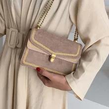 Скраб кожа маленькая Лоскутная сумка Кроссбоди сумки для женщин цепь сумка через плечо Женская дорожная Роскошная дамские сумочки и кошельки