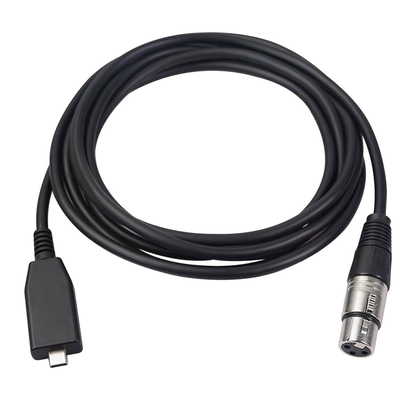 USB Microphone Cable USB Male to 3 Pin XLR Female Mic Link Converter Cable Studio Audio Cable Connector Cords Adapter