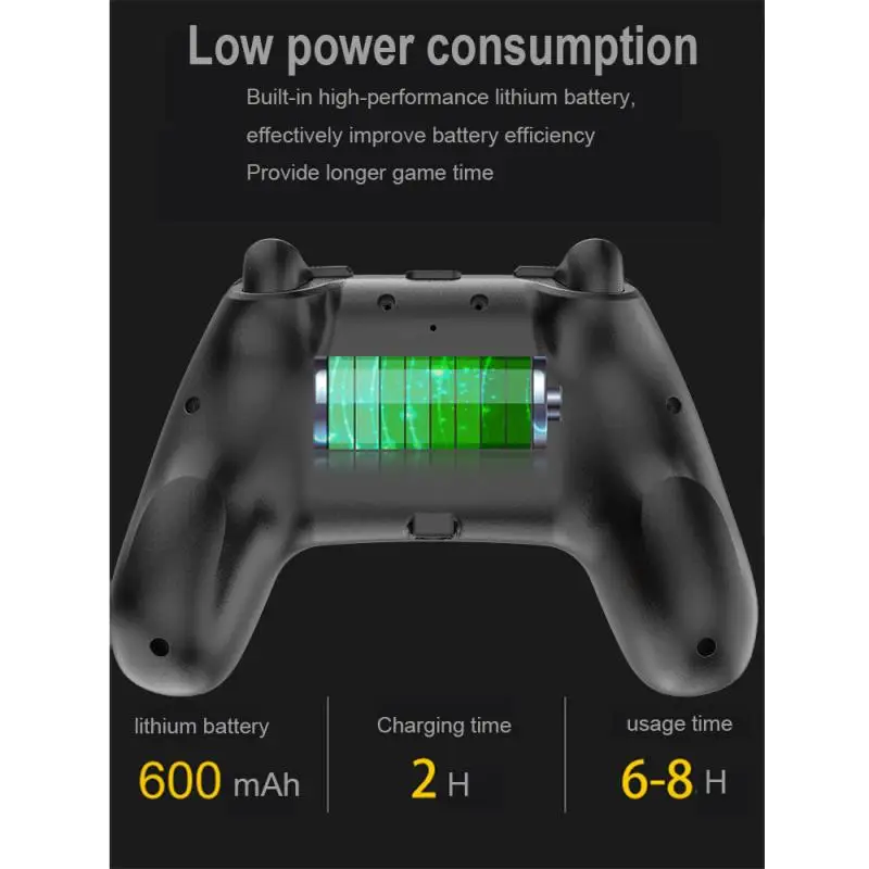 Беспроводной Bluetooth геймпад для коммутатора Pro PC Android игровой джойстик контроллер