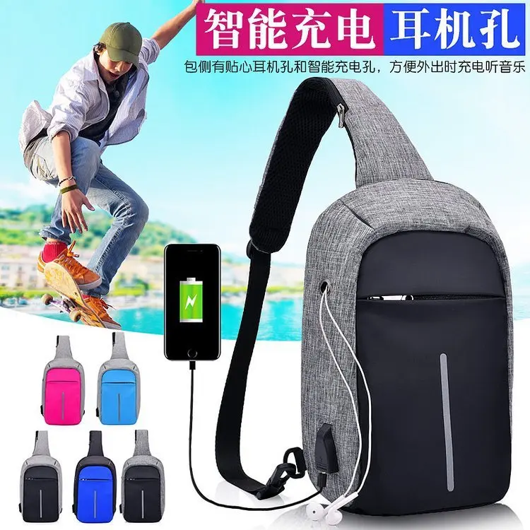 

2019 Upgraded New Style Anti-Theft USB Charging Chest Pack Multi-functional Shoulder Bag Men And Women Casual Sports Backpack