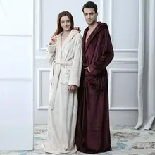 Модный фланелевый Халат для влюбленных; осенне-зимний теплый халат; пеньюар с длинными рукавами; одежда для сна; платье для сна