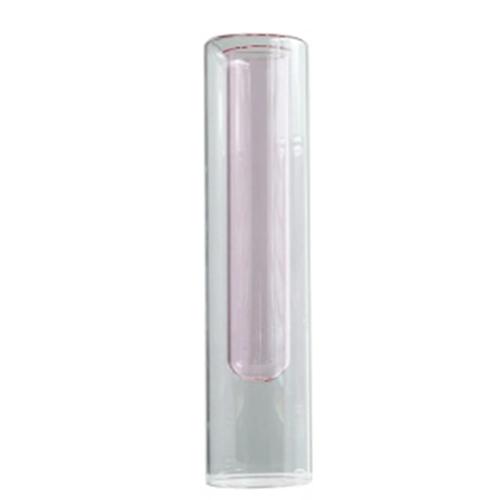 Pink-25CM Nordic 2-х цветный Тесты прозрачная трубка Стекло ваза простой гидропоники растения Цветочный декор дома, THIN889 - Цвет: Pink-25CM