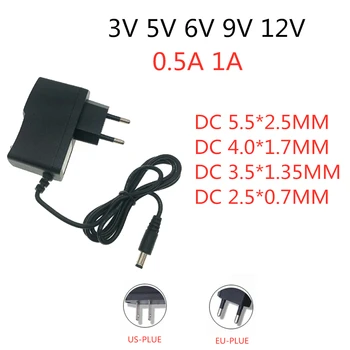 

AC 110-240V DC 3V 5V 6V 9V 12V for 0.5A 1A LED light strip Universa adapter 12 V Volt AC / DC Converter power supply