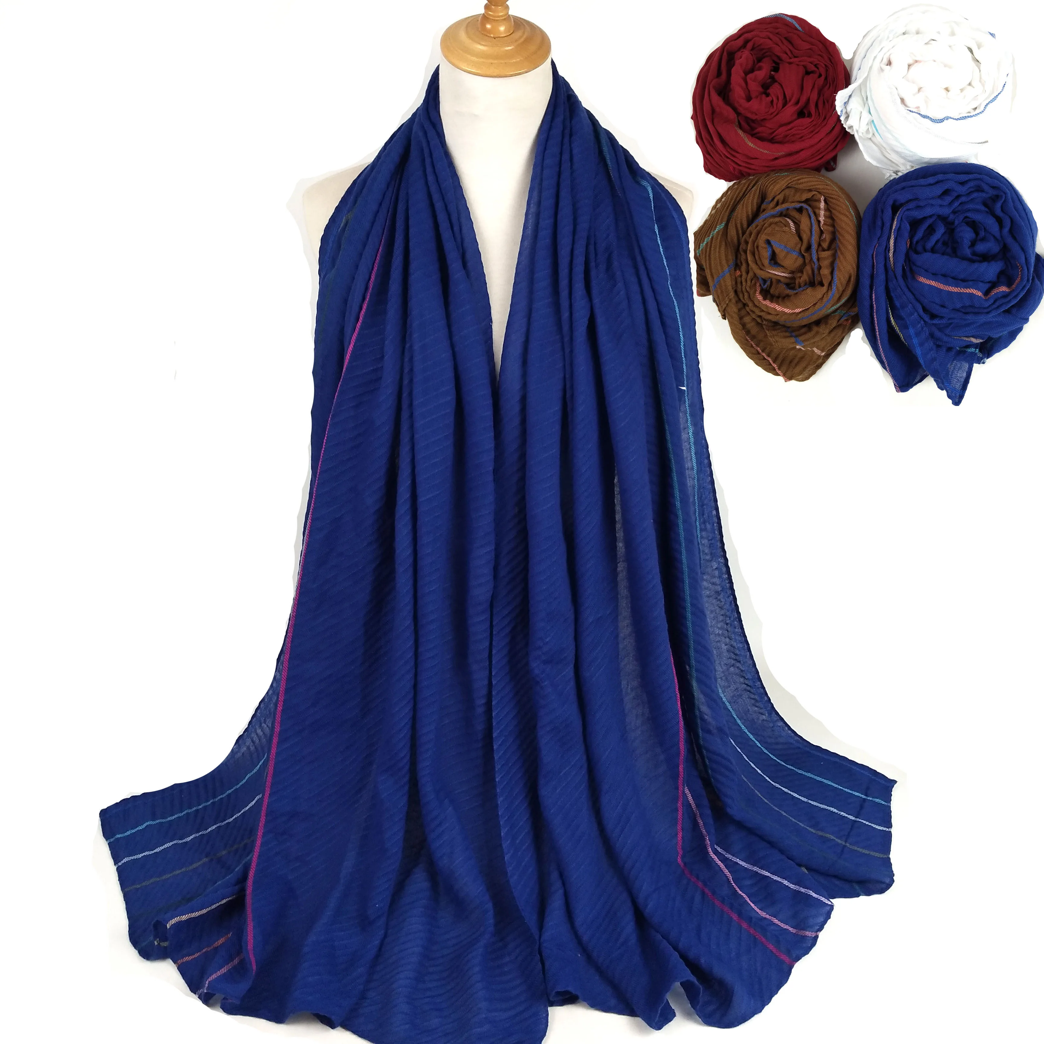 

S3 10pcs High quality crinkle colorfull hijab wrinkle shawl scarf/scarves headband wrap can choose colors
