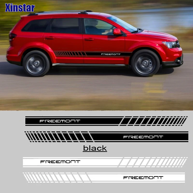 2 шт./партия Автомобильная наклейка на боковой корпус для fiat freemont