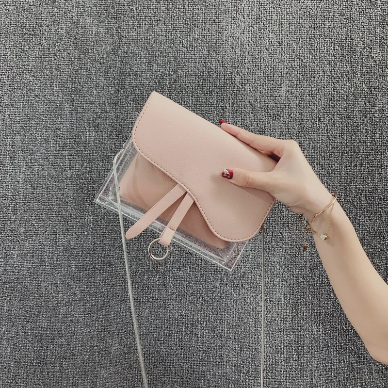 

Summer Small Fresh Bag Female 2020 New Version Wild Wild Transparent Jelly Chain Crossbody Designer Bags Famous Brand Women Bags