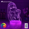 Led Night Light Zero Two Figure Table 3d Lamp for Bed Room Decor Light Anime Waifu Gift Darling In The Franxx Zero Two Lamp ► Photo 1/6