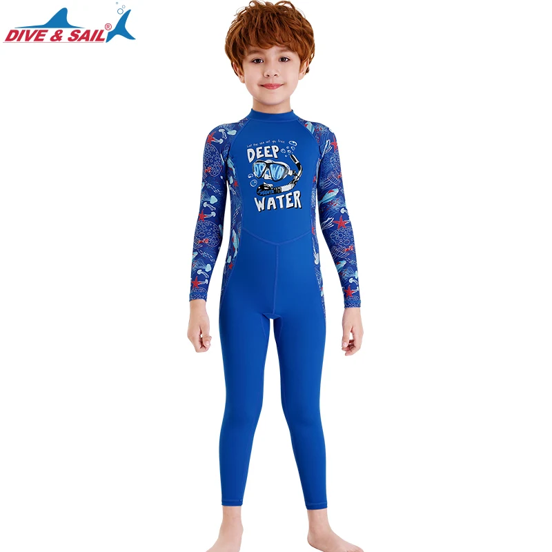 Kids Diving Suit Wetsuit One-Piece Underwater Jumpsuit UV Protect Youth Swimsuit Water Sports Wetsuits