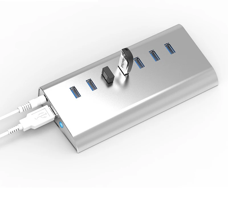 7 портов док станция Usb 3 0 алюминиевый концентратор адаптер 5 Гбит/с высокая