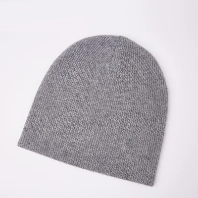 Middle Gray Чистый шерсть шапка зимняя мужская женская унисекс плюс толстый двухслойный теплый Модный корейский керлинг капот - Цвет: Middle Gray
