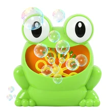 Machine à bulles automatique, pistolet à bulles, grenouille mignonne, Machine à bulles d'eau savonneuse, souffleur de musique, jouets d'extérieur pour enfants, cadeau d'été
