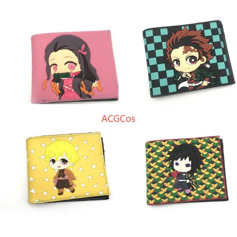 Демон убийца: Kimetsu No Yaiba Kamado Nezuko Tanjirou Косплей силиконовый короткий кошелек