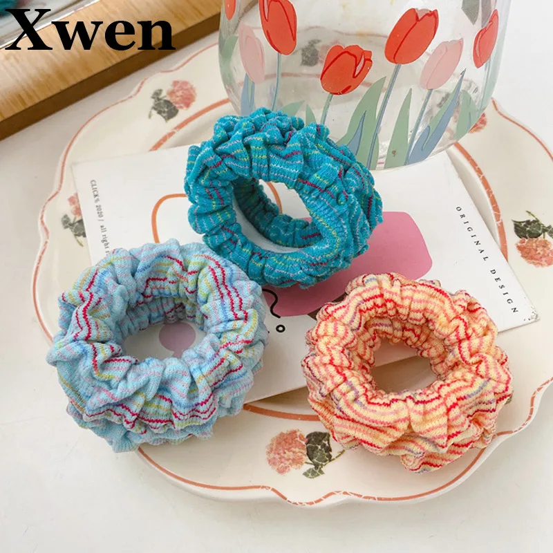 

[Xwen] 2020 New Women Girl Sweet Cute Hair Circle Simple Temperament Colorful Headrope Hair Rope Fashion Hair Accessories OH3035