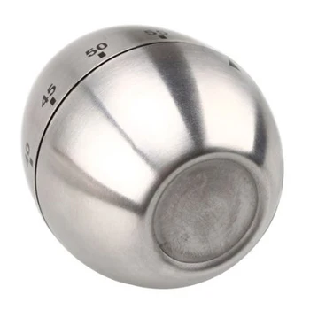 

New 60 Minutes Stainless Steel Egg Cooker Timer (Silver)
