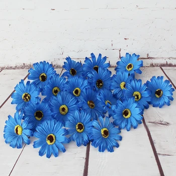 

20PCS/LOT Artificial Blue Chrysanthemum Spray Flowers Home Décor Artificial Floral Supplies Faux Centerpieces Fake Flower Decor