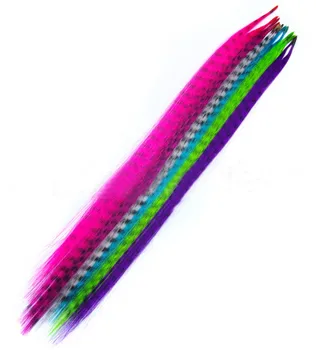 

24pcs good quality 12 colors availabel pure synthetic hair straight hat hair extension with free beads and hook