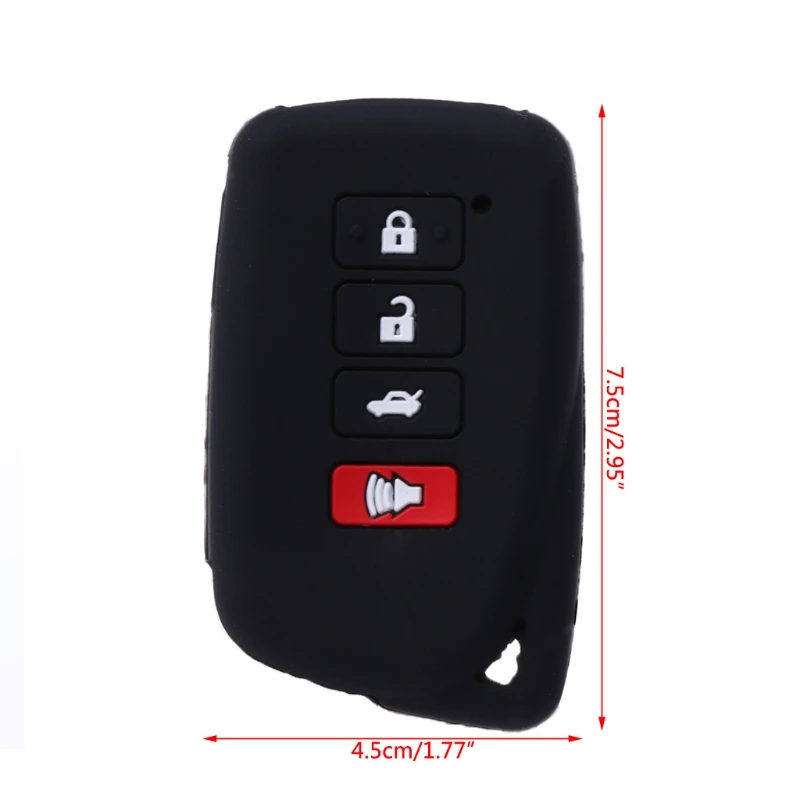 4 кнопки силиконовый автомобильный чехол для брелка с ключом Lexus NX 200 NX300H RX 350 450