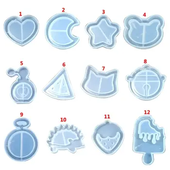 

DIY Handmade Crystal Epoxy Silicone Mold UV Resin Molds Making Crafts Tools Quicksand Star Moon Cat Model Mould S25 19 dropship