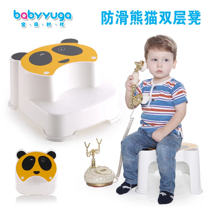 

Children Multi-functional Toilet Stool CHILDREN'S Double Layer Small Stool Baby fang hua deng Footstool zuo bian deng Stool
