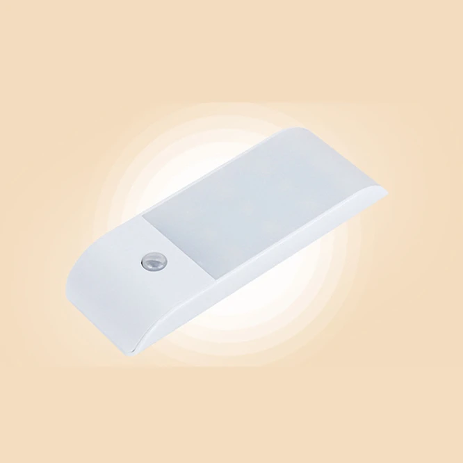 2 шт. инфракрасный датчик движения PIR USB Перезаряжаемый 12 светодиодов Лампа из бисера ночник индукция коридор гардероб настенный светильник