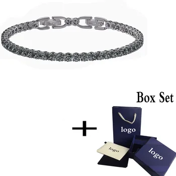 

2020 SWA New Fashion TENNIS DELUXE Bracelet Claw Stone Inlaid Round Crystal Feminine Fresh and Pleasing Romantic Jewelry Gift