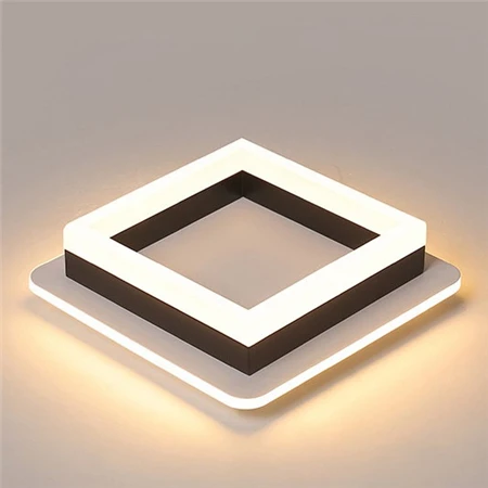 Black square Современный потолочный светильник проходной потолок лампы коридора светильник акриловые лампы для гостиной спальни светильник потолочный светильник - Цвет корпуса: Black square