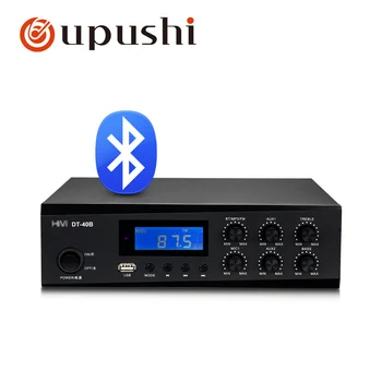 

OUPUSHI DT-40 40w 80w PA system mini power amplifier HIFI amplifier black color bluetooth amplifier FM/USB/Microphone input