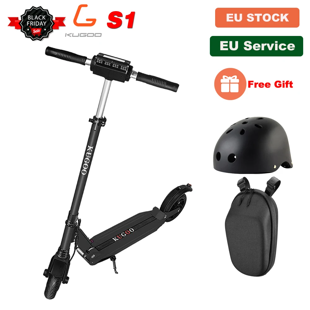 Perfect [EU STOCK] KUGOO S1 Folding Electric Adult Scooter 350W 30KM 30KM/H e Scooter Electric Skateboard M365 PK Ninebot 0