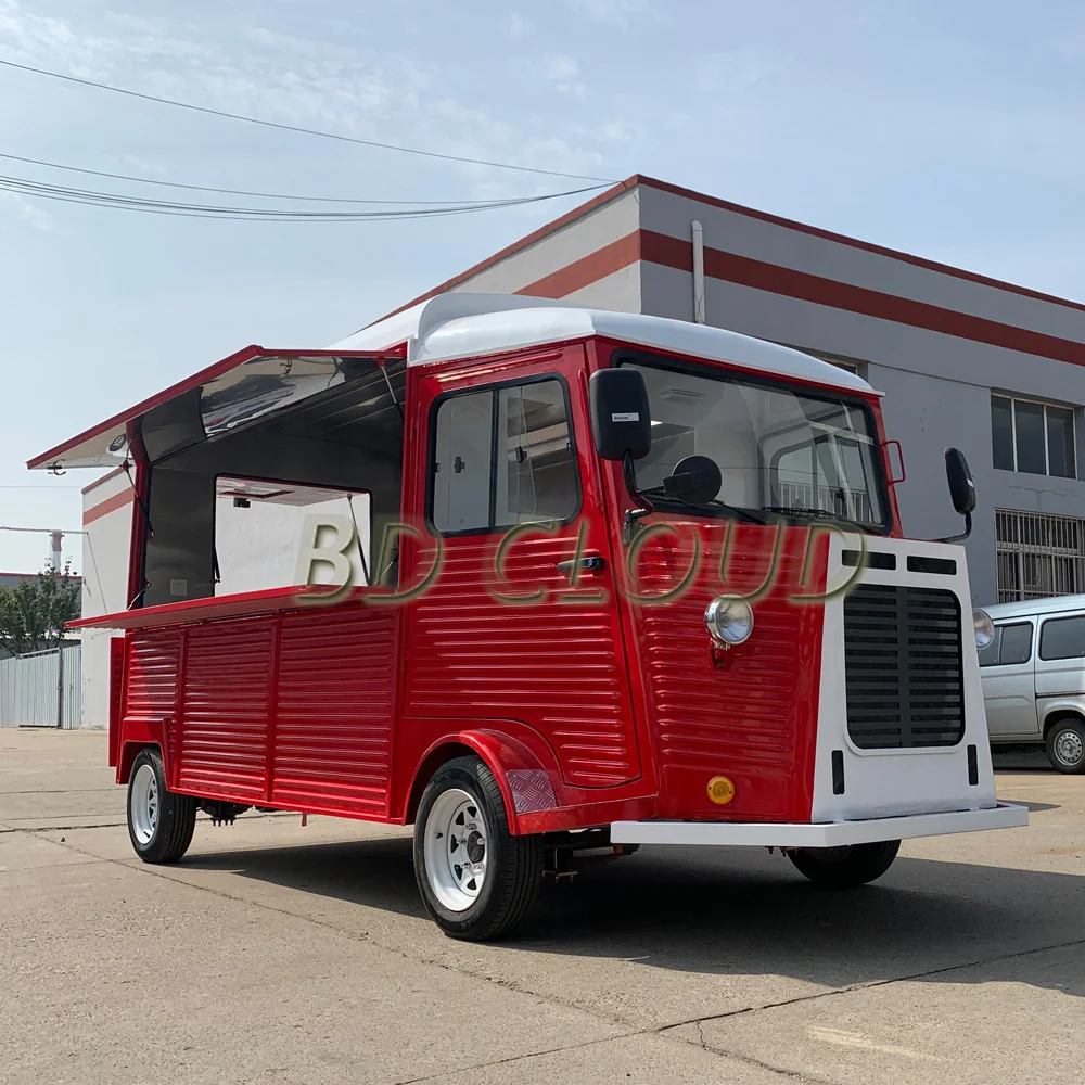 Multi-function electric mobile fast food truck vw bus