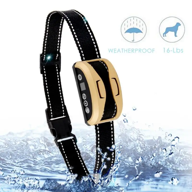 Safe Ultrasonic Stop Bark Dog Deterrents Anti Barking Collar Automatic Voice Activated ABS Adjustable Pet Dog Training Collar