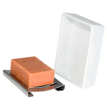 

Soaps Tray Durable Rectangle Dual-side Drain Holder Practical Soap Rack Home Bathroom Supplies