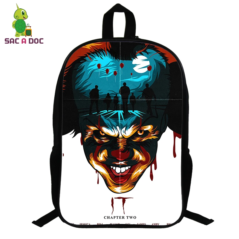 14,5 дюймов Mochila IT Horror Movie рюкзак "Клоун" школьные сумки для девочек и мальчиков-подростков, маленький рюкзак, дорожные сумки через плечо - Цвет: 23