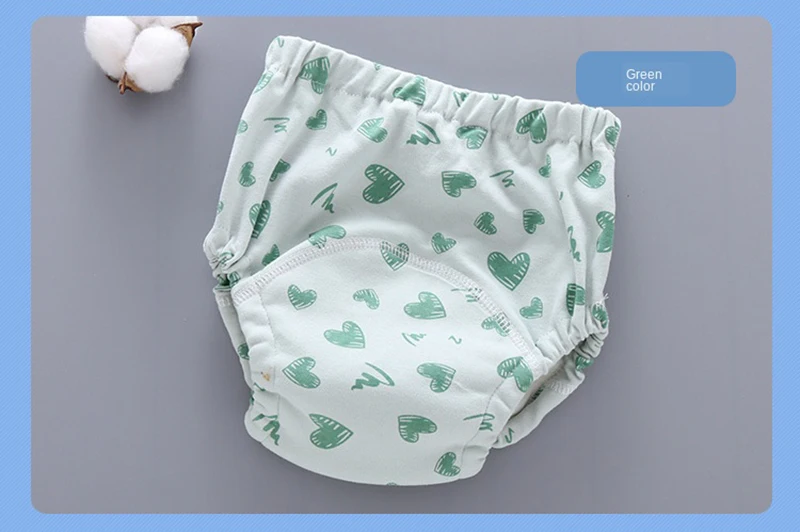 Baby Training Pants Cloth Diapers Washable 6 Layers Gauze Cover Breathable Spring Reusable Newborn Diaper 0-3Y Toddler Panties