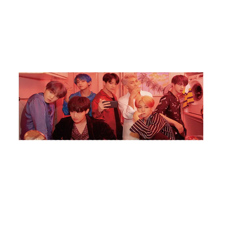 KPOP Bangtan для мальчиков карта душа персональная рука баннер JUNG KOOK JIMIN JIN SUGA J-HOPE 45*15 см