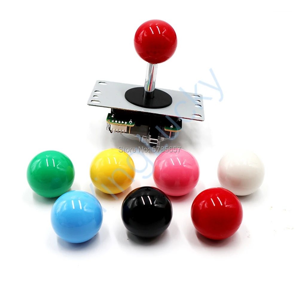 arcade joystick 4 way 5pin sanwa joystick 7 colors available,for Jamma Mame fighting game DIY arcade game kit parts yyhcpxn x9 e sport diy fighting game accessories for pc ps xbox sanwa arcade joystick for fightiing games