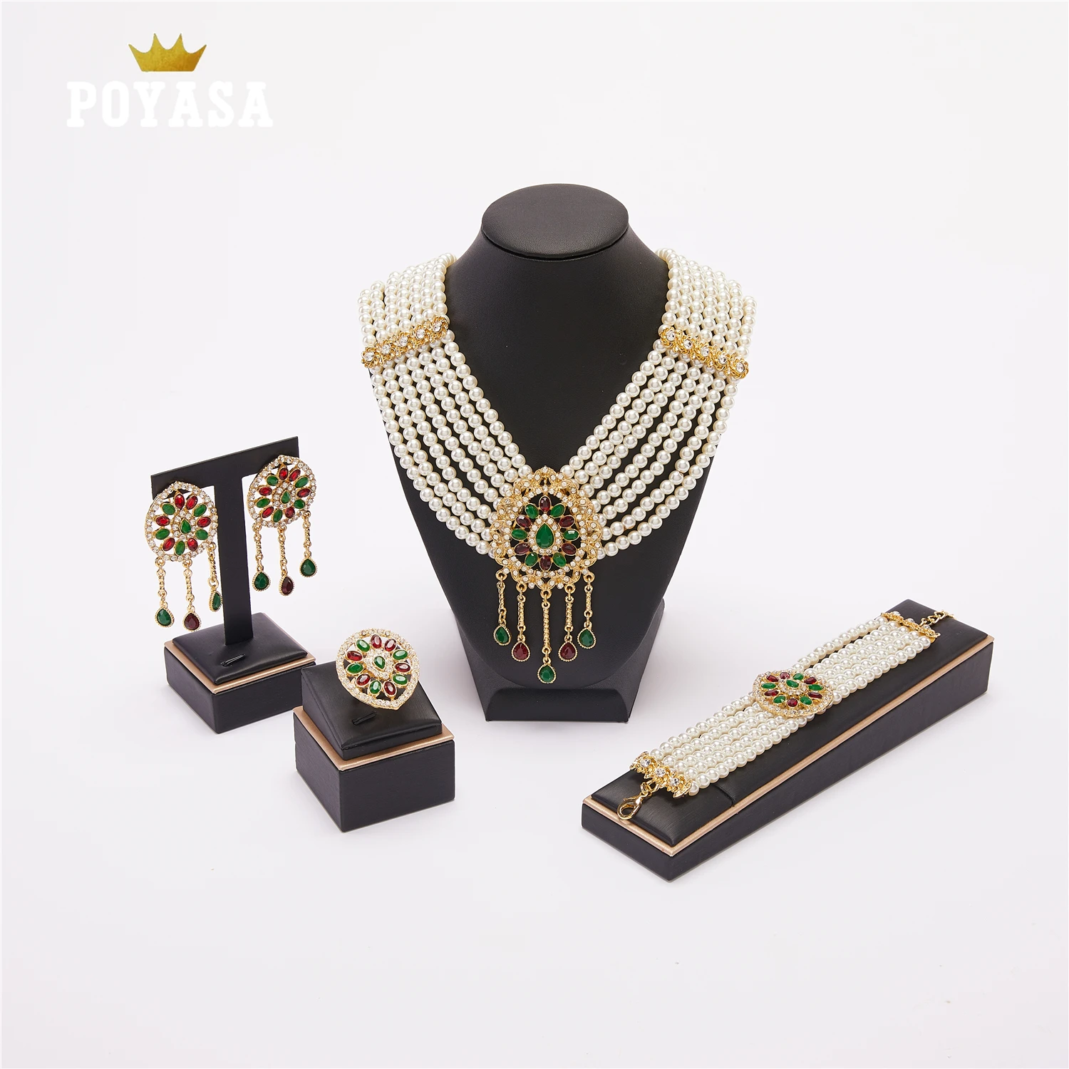 Свадебный набор ювелирных изделий из жемчуга|Ювелирные наборы| |