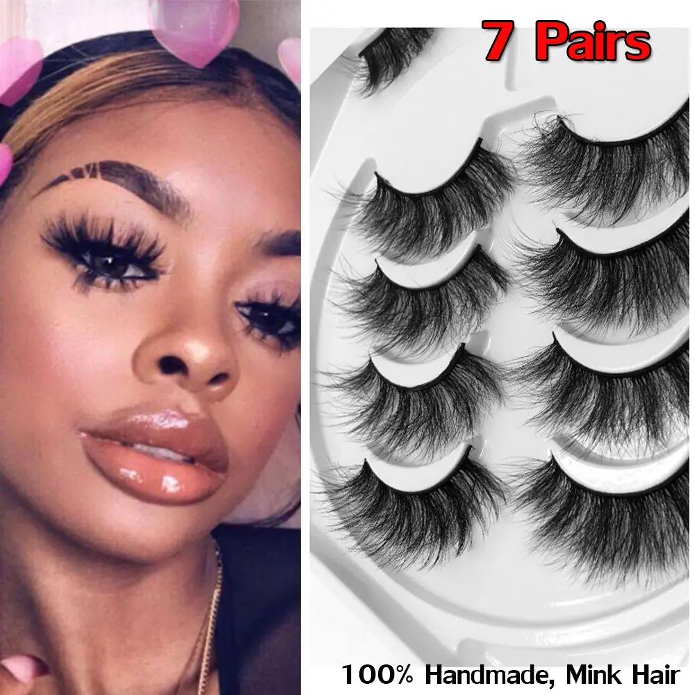 7 пар 8D ресницы пачкающий драматический объем накладные наращивание густые