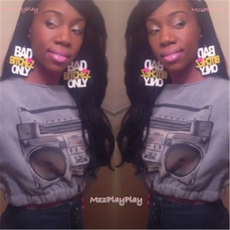 Покупайте модные украшения в стиле хип хоп большие серьги с буквами женские для