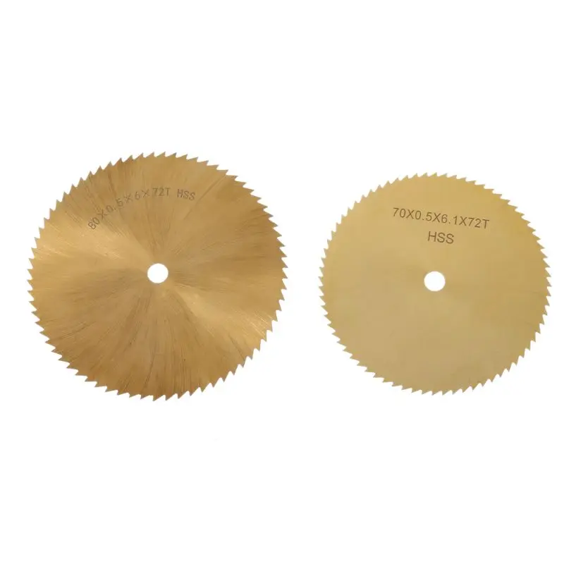

70/80mm HSS TI-coated Circular Saw Blade Metal Woodworking Plastic Cutting 6mm 28TC