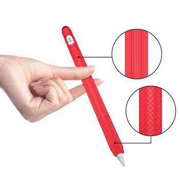 

Cover Full Protective Tablet Stylus Pouch Holder Pen Case Anti-lost Easy Remove Non-Slip Soft Silicone For Apple Pencil 1st