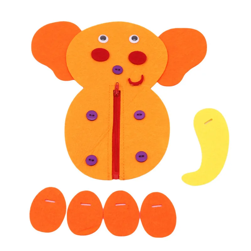 Hand Zipper Button Teaching Kindergarten Manual Diy Weave Cloth Early Learning Education Toy Montessori Teaching Aids Math Toys