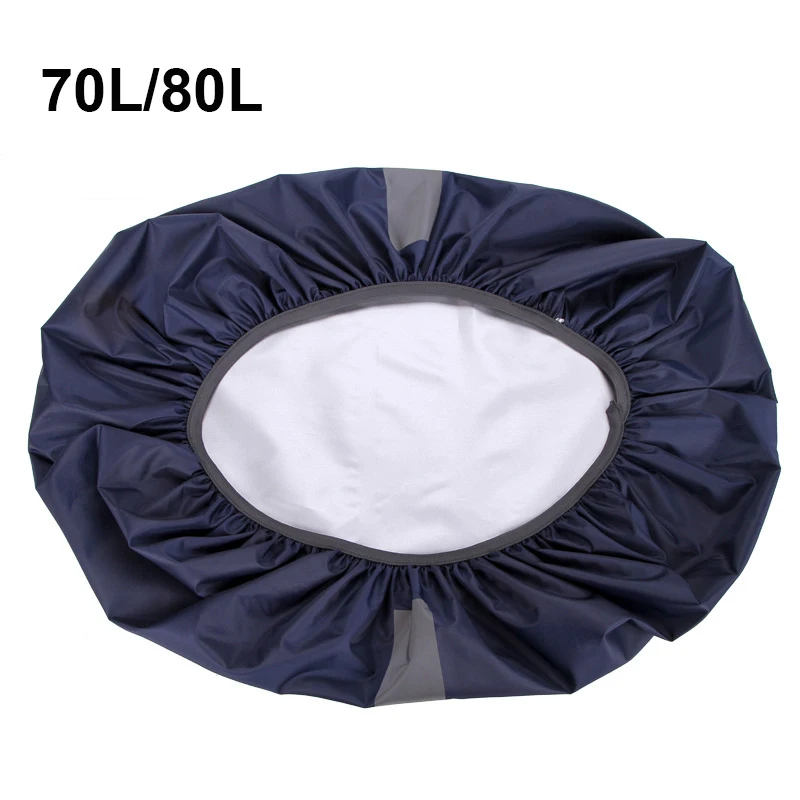 Outdoor Backpack Cover 190t Inner Silver Coatch Dustproof UV Protection Waterproof Sport Bag Cover Reflection Elastic Rain Cover