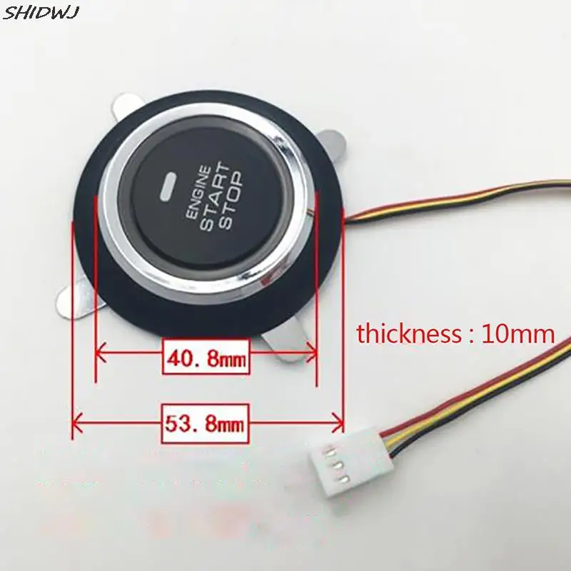 Pulsante Di Arresto Dell'Avviamento Del Motore Dell'Auto Senza Chiave Interruttore Di Avviamento Dell'Accensione Con Ingresso 12V Sostituzione Automat