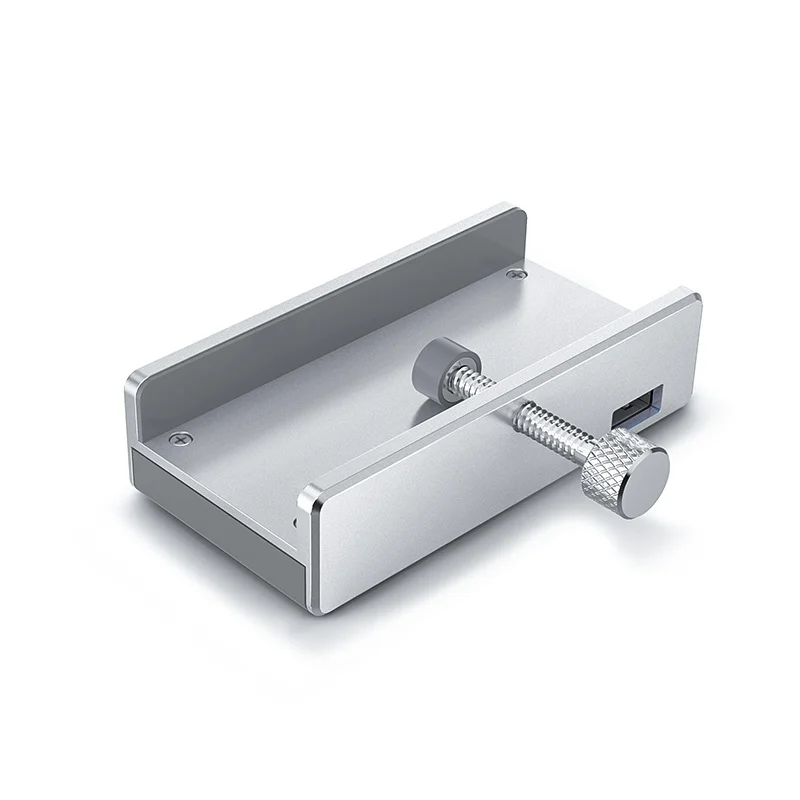 Настольная usb-хаб 4-Порты и разъёмы USB 3,0 концентратор зажим дизайн наращивания на заколке, алюминиеывый сплав передачи данных зарядки для настольных ПК ноутбук компьютер ПК