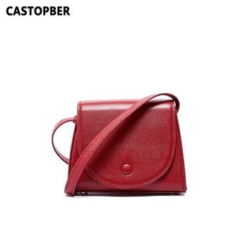 

Simple Women's Crossbody Bags Cowhide Genuine Leather Ladies European and American Style Fashion Messenger Shoulder Bag Brand