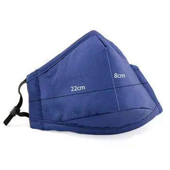 

PM2.5 anti-fog and dustproof adult cotton black men and women warm autumn and winter masks with interlayer (black) Face Mask