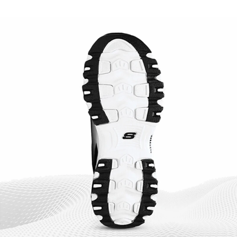 Skechers D'lites/Женская обувь; Платформа для ходьбы; обувь для папы; удобная сетчатая Уличная обувь; zapatillas deporte mujer; 13148-BKW